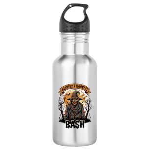 Botella De Agua Camiseta de Halloween del Espantapájaros Grabado V