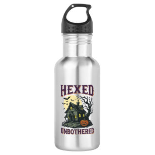 Botella De Agua Camiseta de humor de bruja Cabaña embrujada vintag
