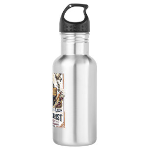 Botella De Agua Camiseta de Jesús Surfing Fe Inspiradora