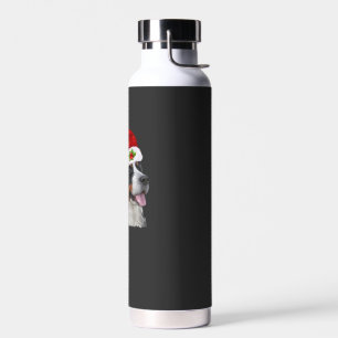 Botella De Agua Camiseta de Navidad de Montaña Bernesa Perro Disfr