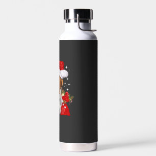 Botella De Agua Camiseta de Navidad de Perro Beagle Familia de Per