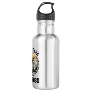Botella De Agua Camiseta de Papá Vaca Grabado Vintage Gráfico de G