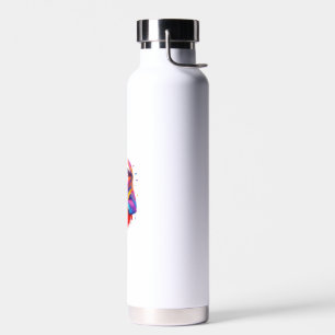 Botella De Agua Camiseta de Perezoso Colorido - Corazón de Perezos