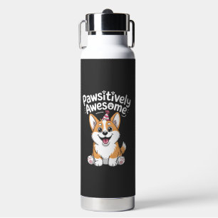 Botella De Agua Camiseta de perro de cumpleaños de Corgi absolutam