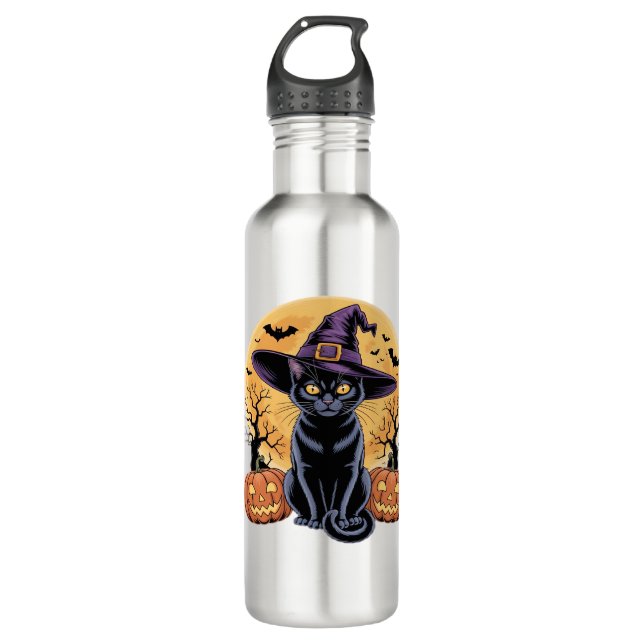 Botella De Agua Camiseta esencial para calabaza de Halloween (Anverso)