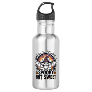 Botella De Agua Camiseta espeluznante de grabado vintage de murcié
