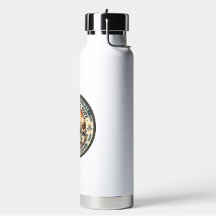 Botella De Agua Camiseta Esposa Militar de Jesús Esperando Esposa 