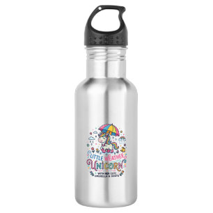 Botella De Agua Camiseta Gráfica Unicornio Pequeño Tiempo Unicorni