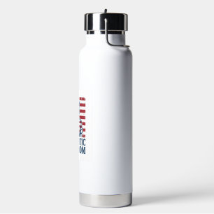 Botella De Agua Camiseta gráfica vectorial de enfermera patriótica