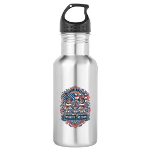 Botella De Agua Camiseta gráfica vectorial de jardín de mariposas 