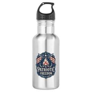 Botella De Agua Camiseta gráfica vectorial noche de hoguera patrió