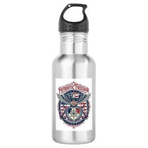Botella De Agua Camiseta gráfica vectorial prep de la costa patrió