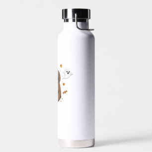 Botella De Agua Camiseta grande de Halloween de Chibi Sloth Hazmat