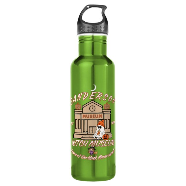 Botella De Agua Camiseta Halloween Tee de Witchy October Vibes (Anverso)