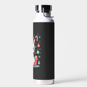 Botella De Agua Camiseta Navideña Monos Niñas Mujeres Xmas Unicorn