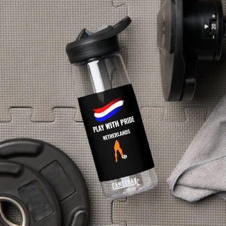 Botella De Agua Camiseta Orgullo Fútbol Países Bajos 2026