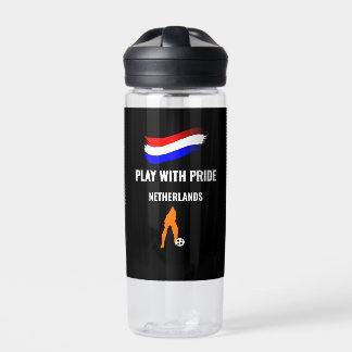 Botella De Agua Camiseta Orgullo Fútbol Países Bajos 2026