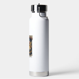 Botella De Agua Camiseta Patriótica de Hierro Superviviente Apocal