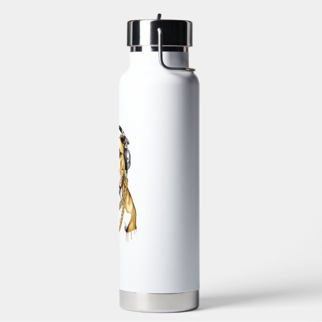 Botella De Agua Camiseta Pitbull estilo urbano (Izquierda)