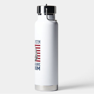 Botella De Agua Camiseta vector vintage cita águila patriótica lib