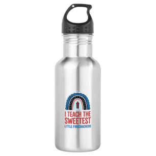 Botella De Agua Camiseta Vector Vintage de Profesor Fuegos Artific
