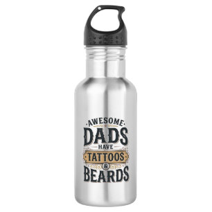 Botella De Agua Camiseta Vintage Los Padres Increíbles Tienen Tatu