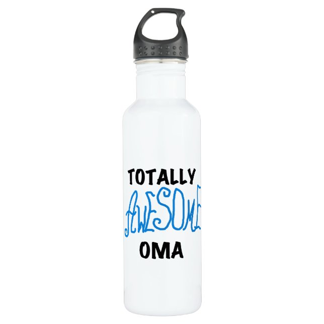 Botella De Agua Camisetas azul omaní totalmente asombrosas y (Anverso)