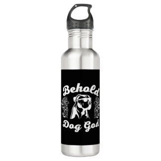 Botella De Agua camisetas de dios del perro genial