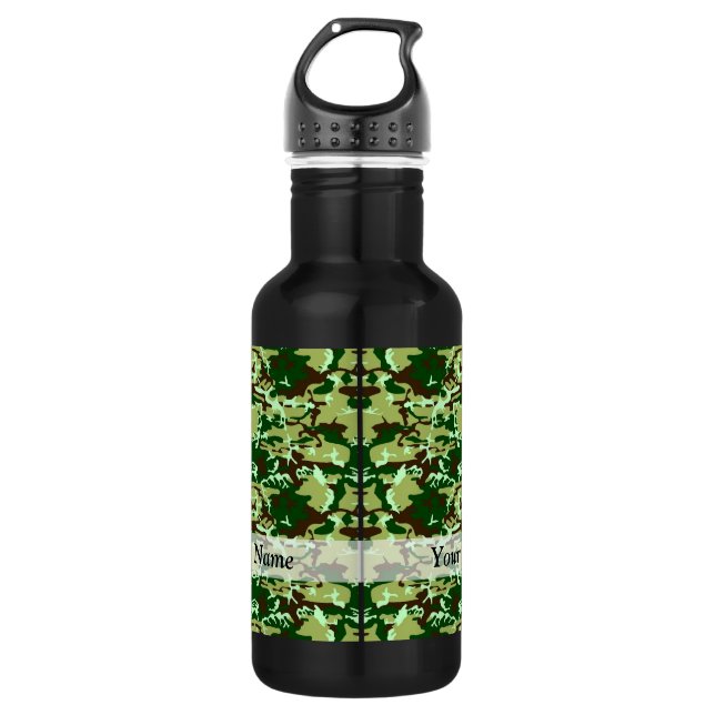 Botella De Agua Camo verde (Anverso)