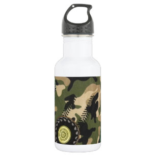 Botella De Agua Camo y tractores