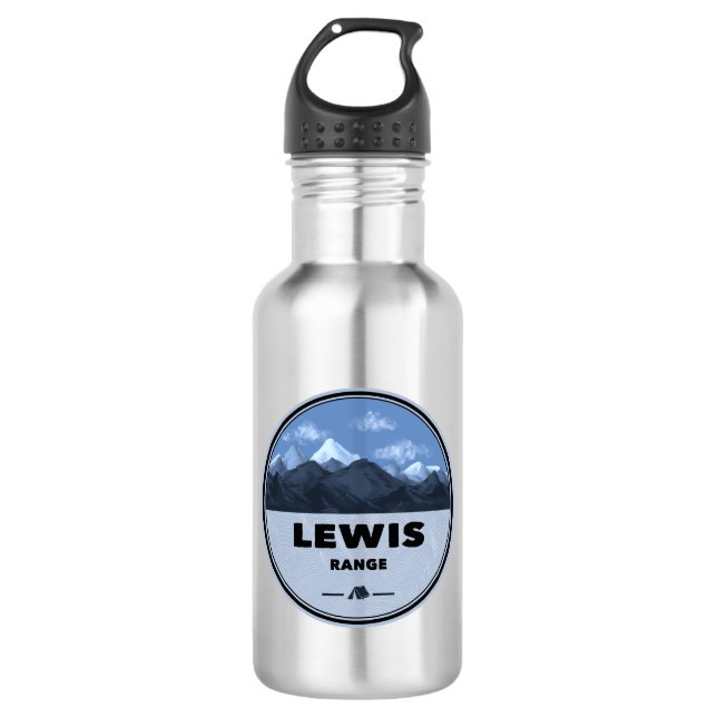 Botella De Agua Campamento de Lewis Mountain Range (Anverso)