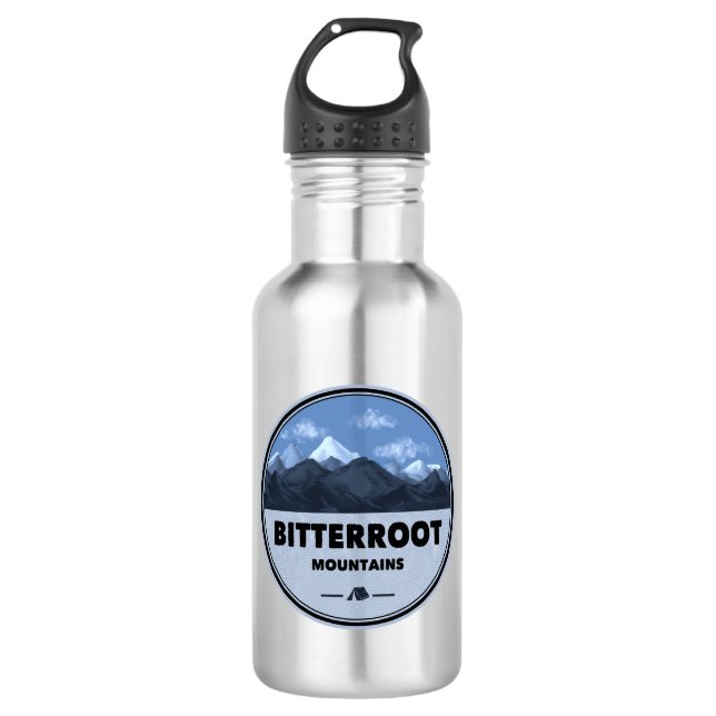 Botella De Agua Campamento de montañas Bitterroot (Anverso)
