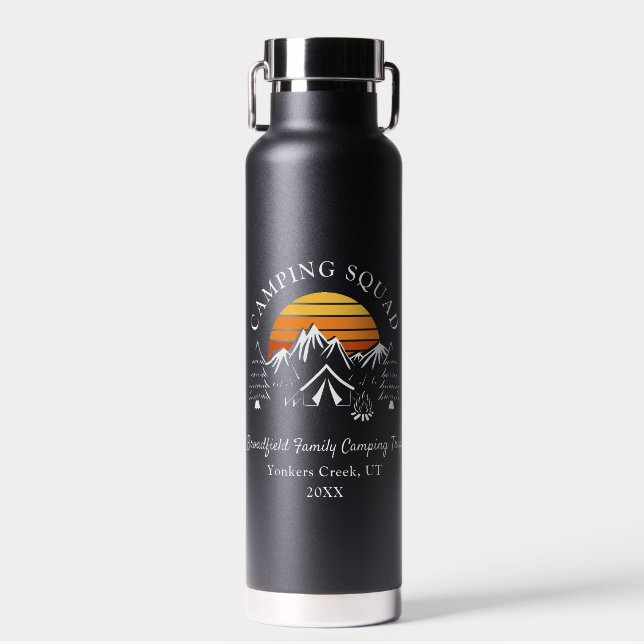 Botella De Agua Campamento de Personalizados coincidentes de campi (Delantero)