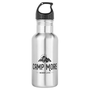 Botella De Agua Campamento más preocupación menos