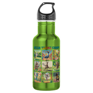 Botella De Agua Campeones de Tenis Aussie Animales Australianos Di