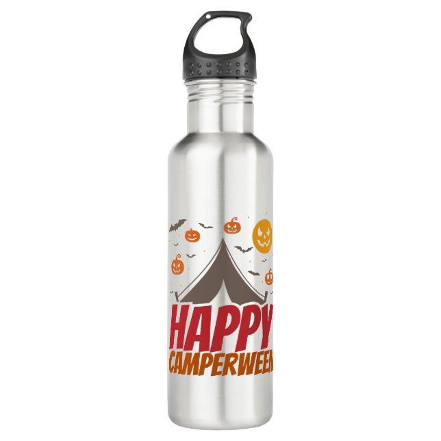 Botella De Agua Camping de Halloween al aire libre (Anverso)