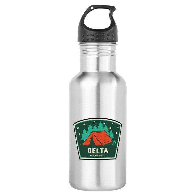 Botella De Agua Camping en el Bosque Nacional Delta (Anverso)