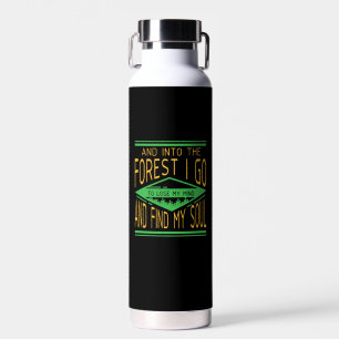 Botella De Agua Camping - En el bosque voy a divertida acampada