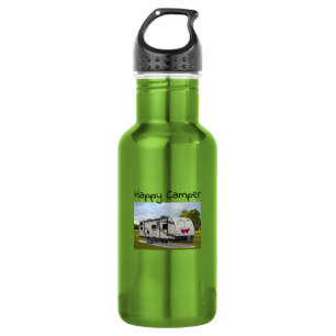 Botella De Agua Camping feliz retiro en RV por Funnycoomb