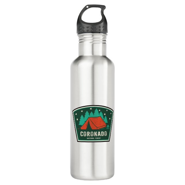 Botella De Agua Camping Forestal Nacional Coronado (Anverso)