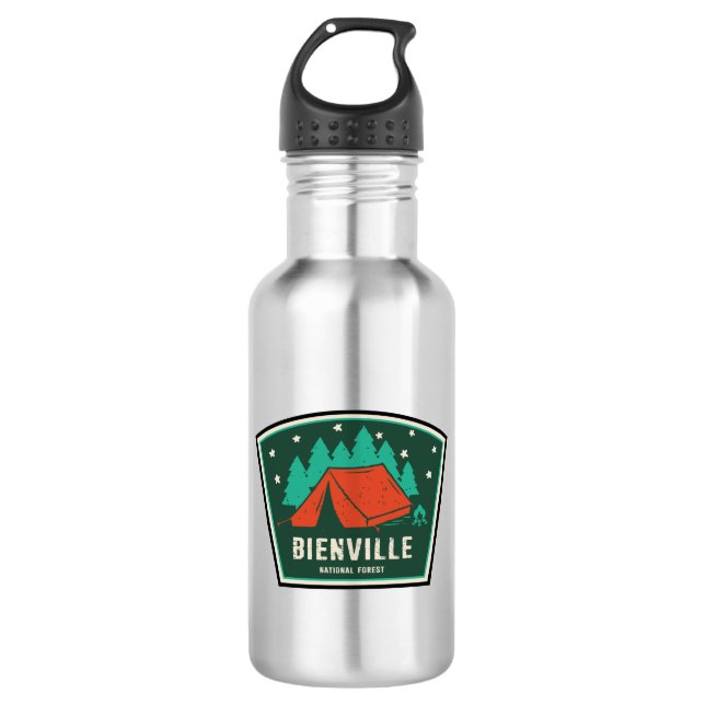 Botella De Agua Camping Forestal Nacional de Bienville (Anverso)