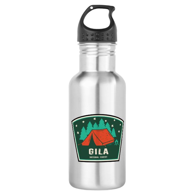 Botella De Agua Camping Forestal Nacional Gila (Anverso)