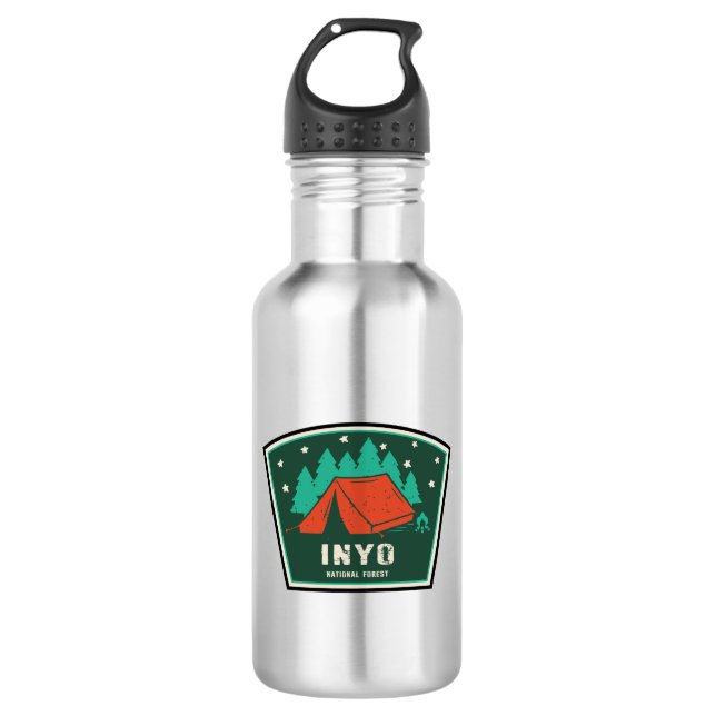 Botella De Agua Camping Forestal Nacional Inyo (Anverso)