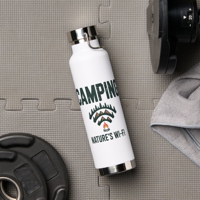 Botella De Agua Camping Natures Wifi (Gimnasio (girado))