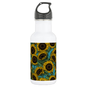 Botella De Agua Campo de girasol