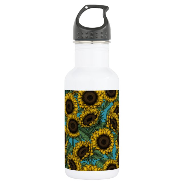 Botella De Agua Campo de girasol (Anverso)