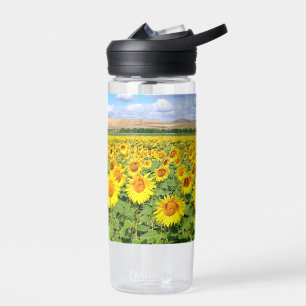 Botella De Agua Campo de girasol