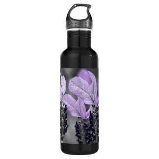 Botella De Agua Campo de la lavanda