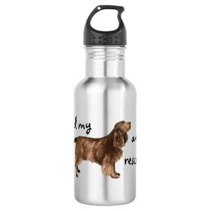 Botella De Agua Campo de rescate de Spaniel