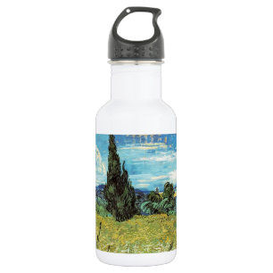 Botella De Agua Campo de Trigo Verde Vincent van Gogh
